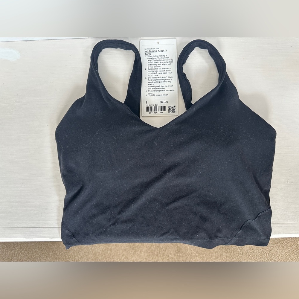 Lululemon Align Tank Top Black Size 8
